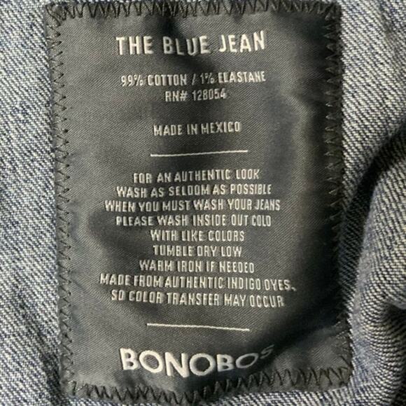 Bonobos Jeans Mens 35x32 Straight Leg Stretch Mid Wash Casual Streetwear Denim - Picture 9 of 10